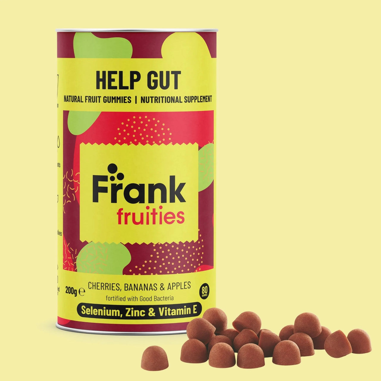 Frank Fruities Gummies Help Gut (galaretka owocowa z witaminami i minerałami)