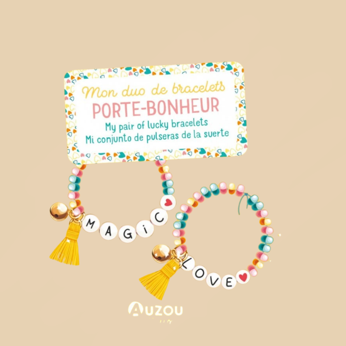 Auzou DIY Duo náramků štěstí – kreativní sada na výrobu šperků