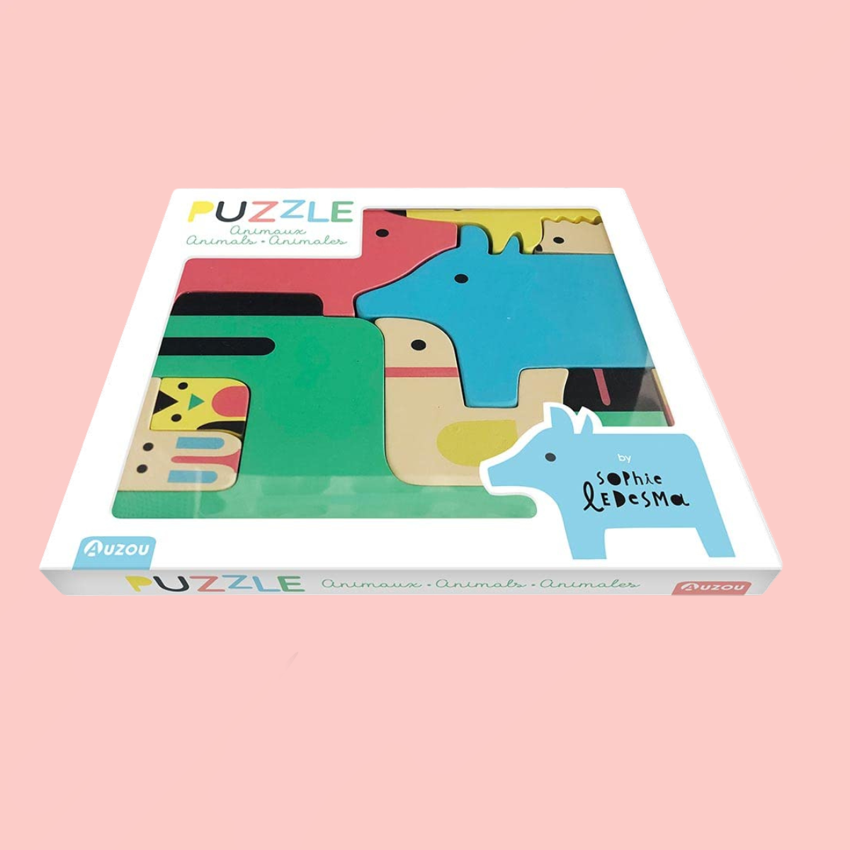 Auzou Moje dřevěné puzzle - zvířátka