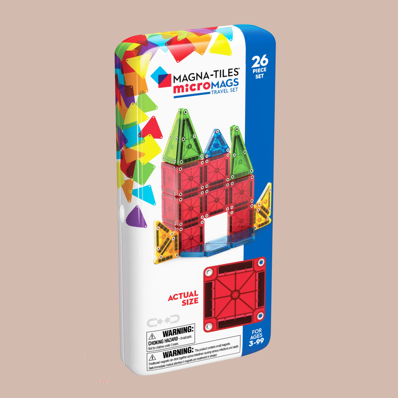 Zestaw podróżny MAGNA-TILES® microMAGS (26 elementów)