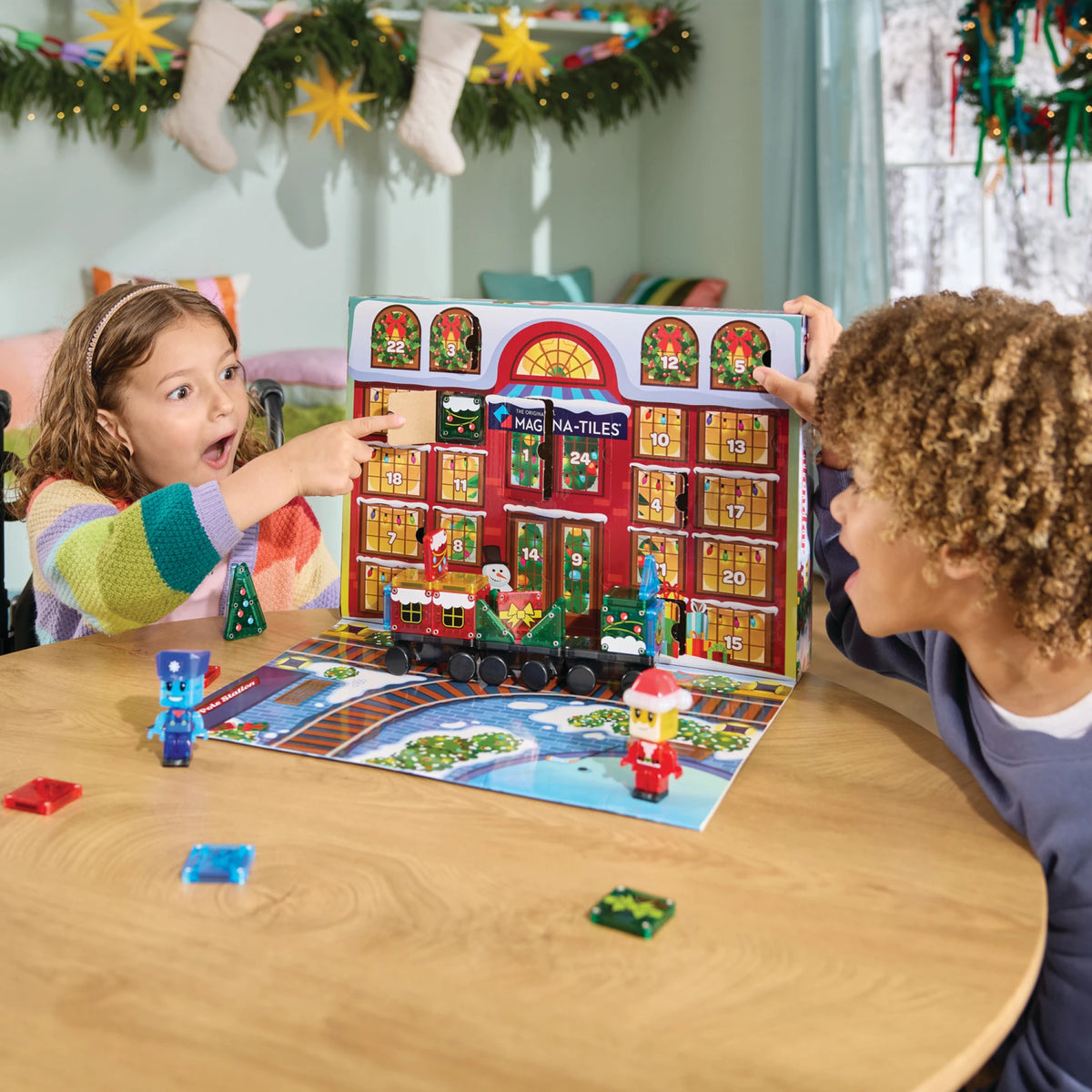 MAGNA-TILES microMAGS - adventní kalendář 34 dílů