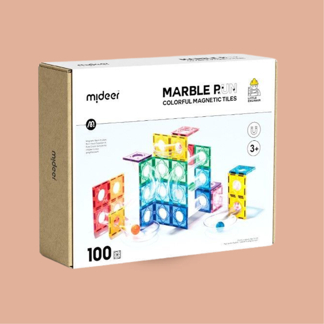 Mideer barevná magnetická kuličková dráha - 100 ks