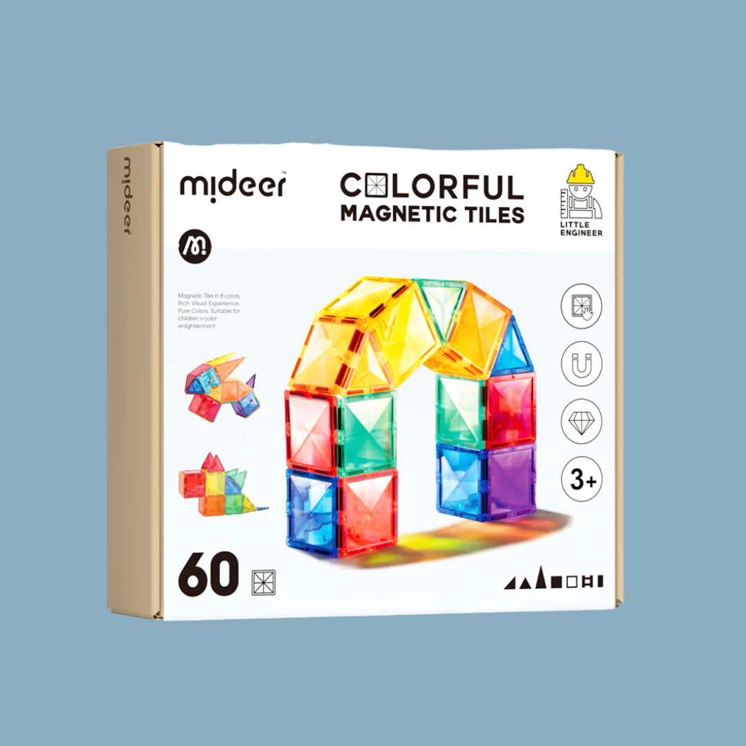 Mideer barevná magnetická stavebnice - 60 kusů