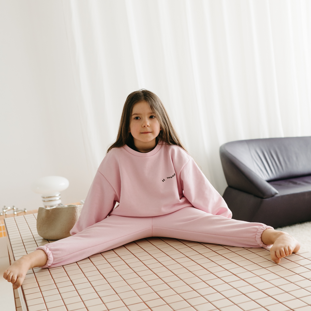 Millaw mikina z organické bavlny Be yourself pink