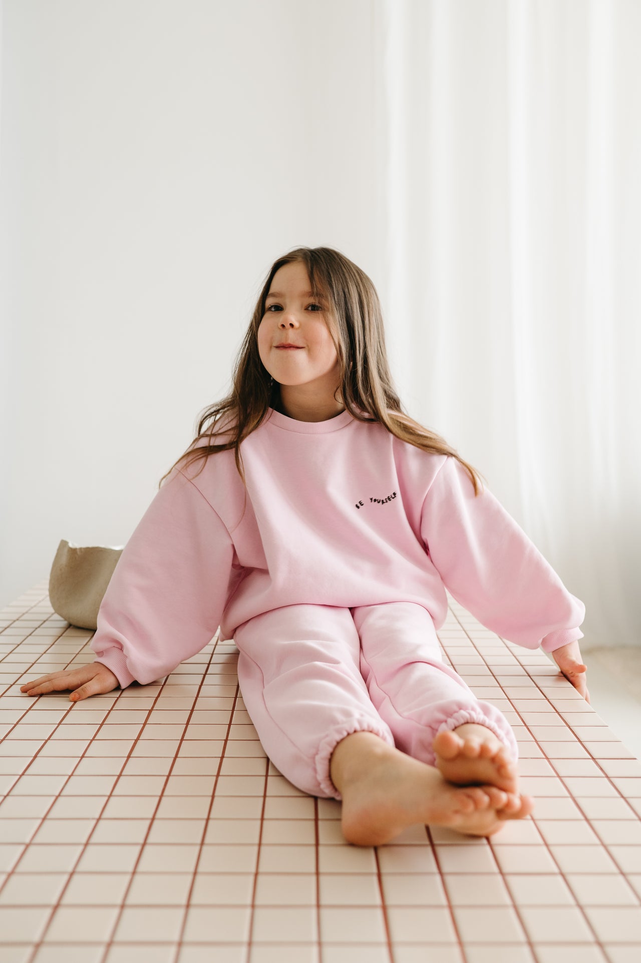 Millaw mikina z organické bavlny Be yourself pink