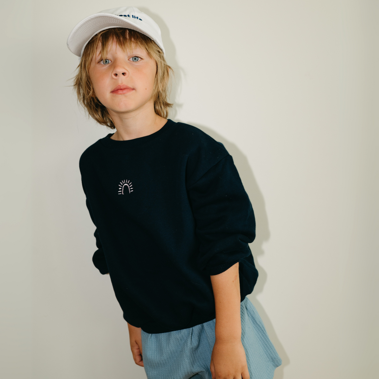Millaw mikina Living the best life blue