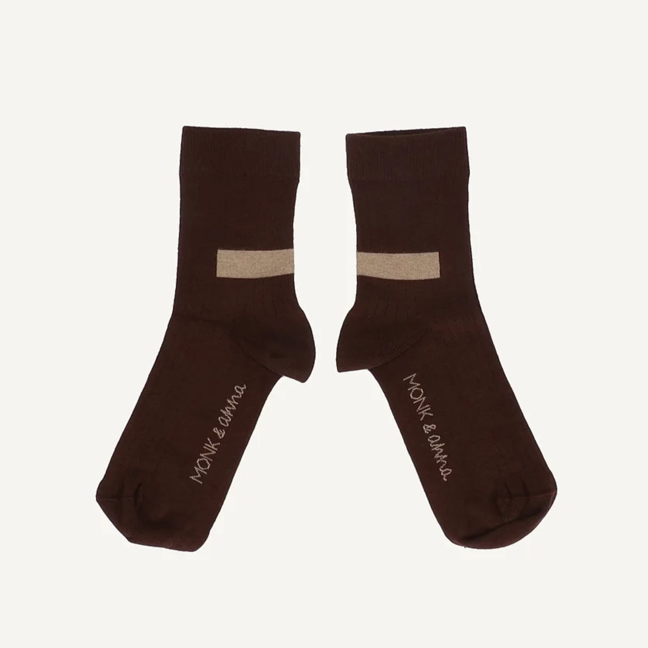 Monk&Anna graphic shape ponožky • dark wood