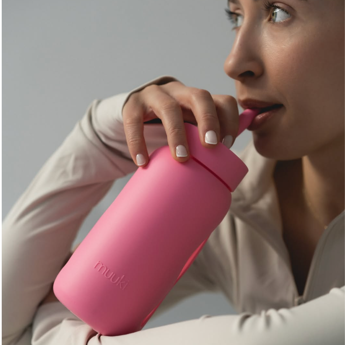 Muuki mini butelka dzienna Flamingo różowa 500 ml