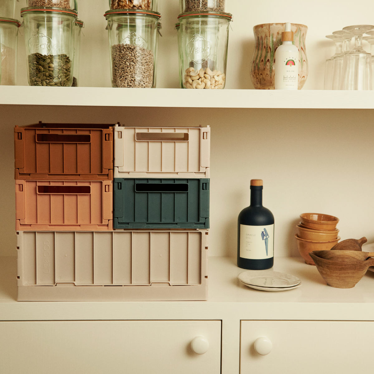 Storage boxes Weston S tuscany rose