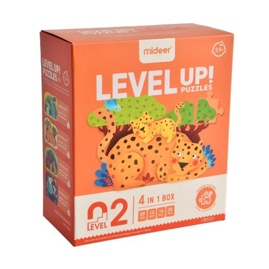 Level Up 02 puzzle Zvířecí rodinky